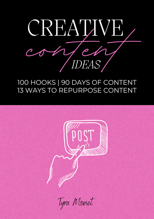 Creative Content Ideas: 100 Hooks, 90 Days of Content & 13 Ways To Repurpose Content (RESELL RIGHTS)